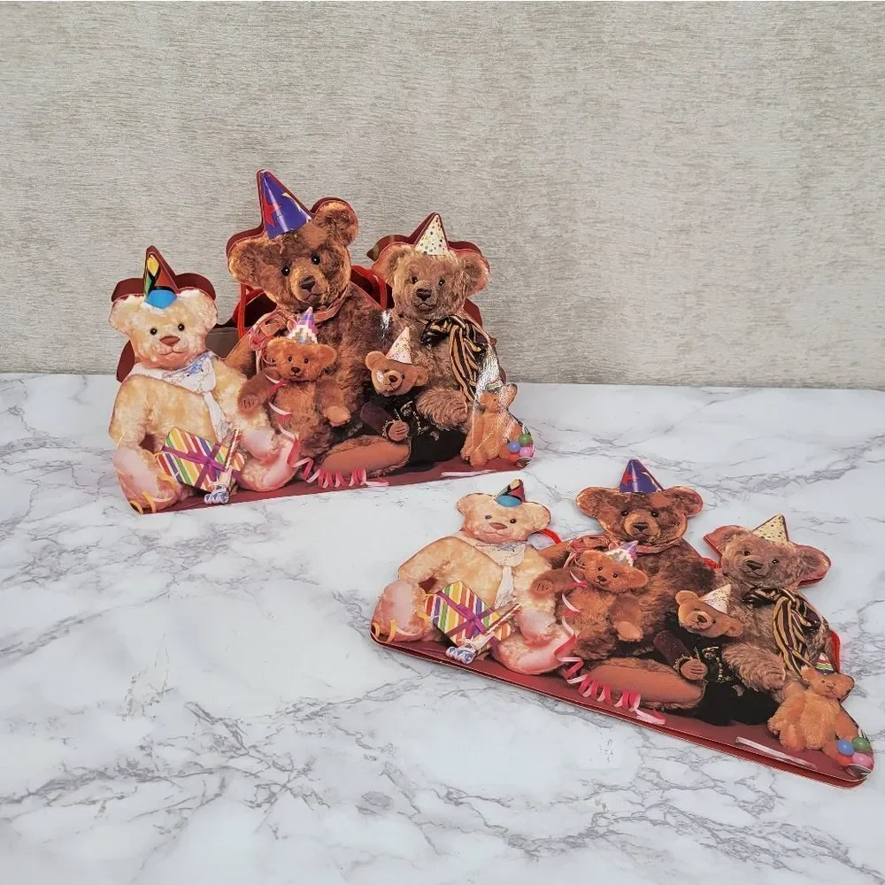 Vintage 90s Birthday Party Bears Gift Bags Lot Of 2
